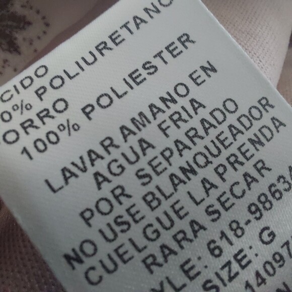 VERTE Embroidered Mini Skirt Pleather Faux Leather Pink Boho Chic Large - Picture 11 of 11